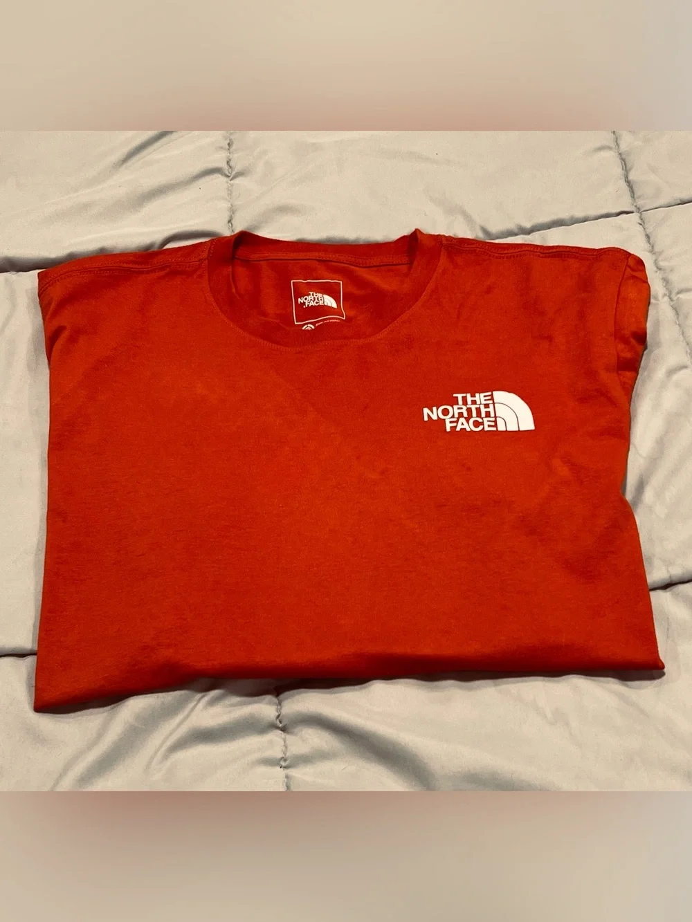 The North Face Men's Orange Short Sleeve Logo Tee XL